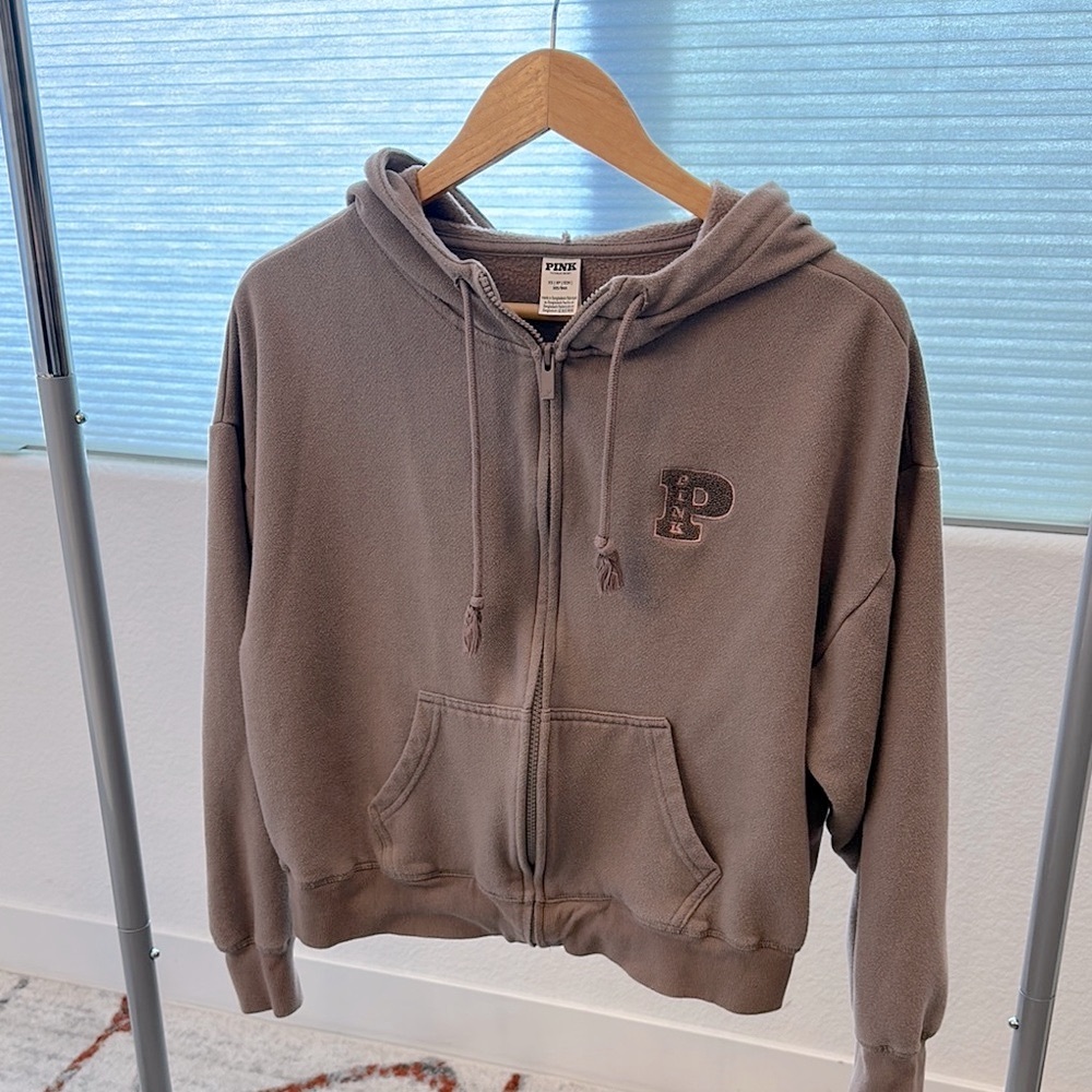 PINK Victoria's Secret Brown Hoodie